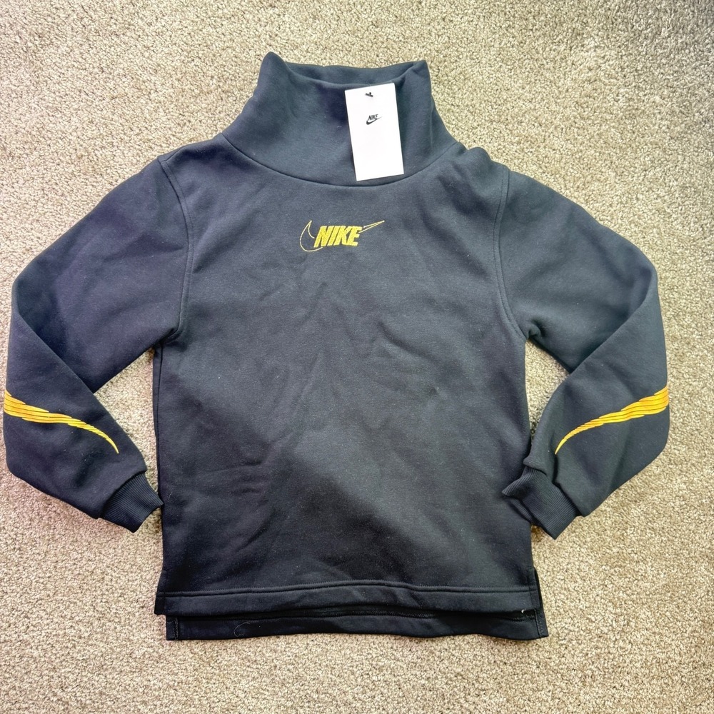 Nike Sportswear Club Fleece Big Kids Long Sleeve Funnel Neck Sz Large FJ6160-010